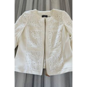 Karl Lagerfeld White Blazer/Jacket Size 4 NEW